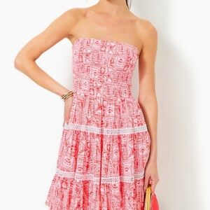NWT Lilly Pulitzer Strapless Sundress Sz L